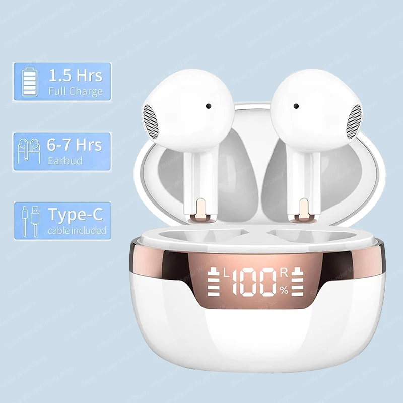 Type C Wired Earphones With Mic - J97 TWS słuchawki Bluetooth prawdziwe bezprzewodowe