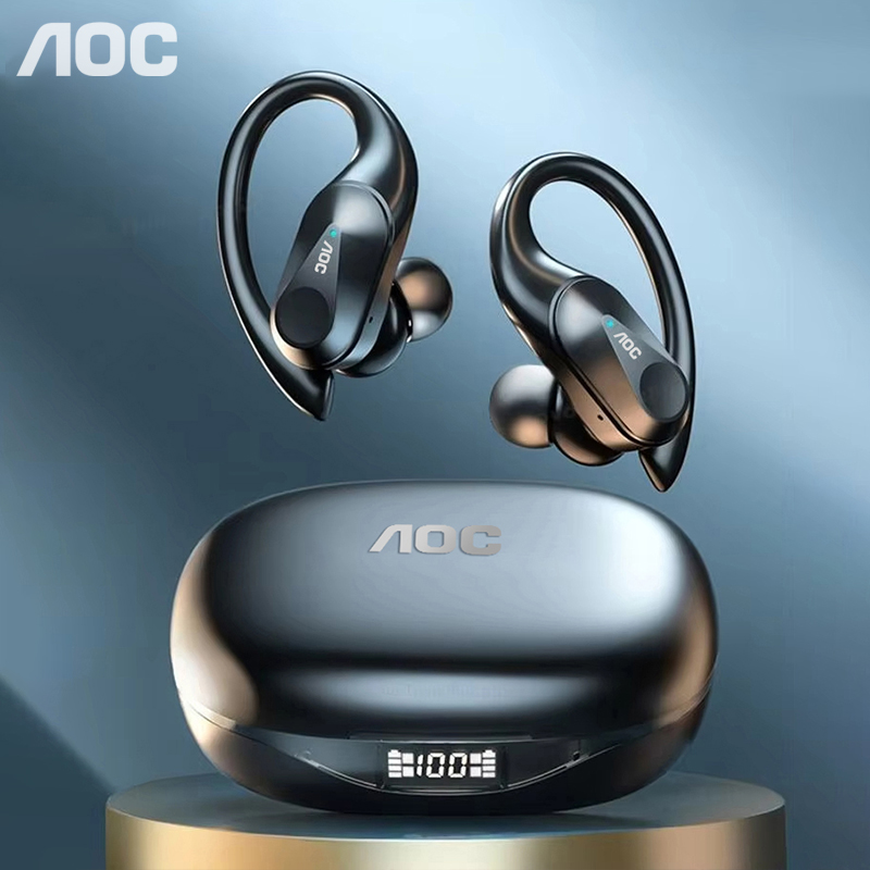 Type C Wired Earphones With Mic - Bezprzewodowe słuchawki sportowe Choice AOC Bluetooth