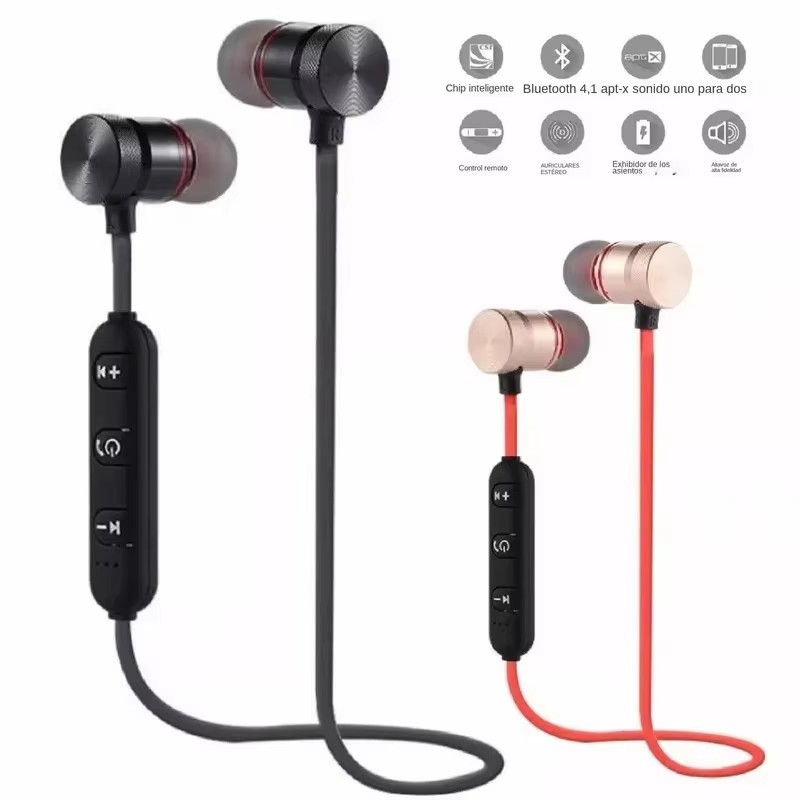 Magnetic Neckband Sports Earphones - 1/2/3/4 sztuki – bezprzewodowe słuchawki Bluetooth