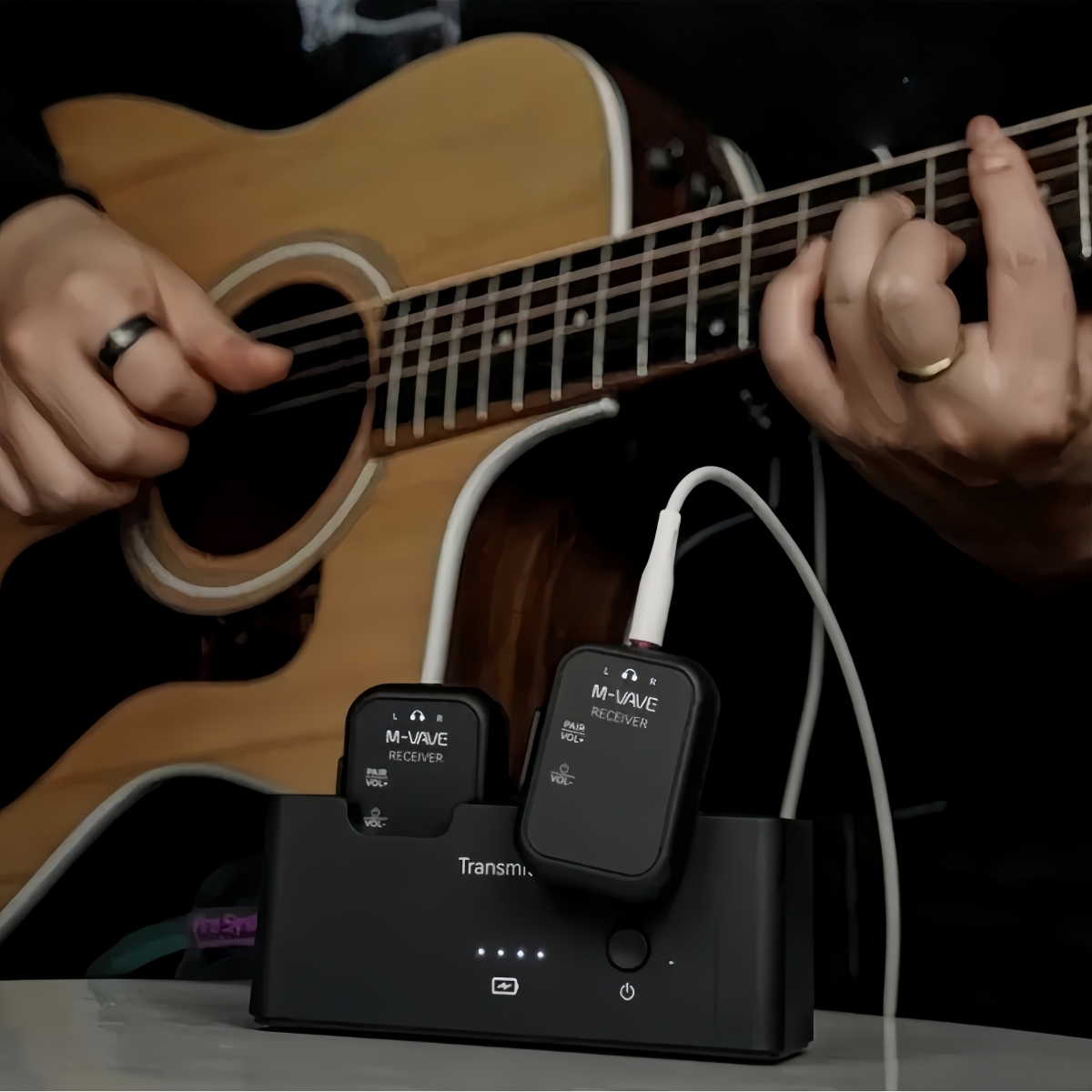 In Ear Monitors For Singers - Bezprzewodowy system monitoringu dousznego M-VAVE WP-12,