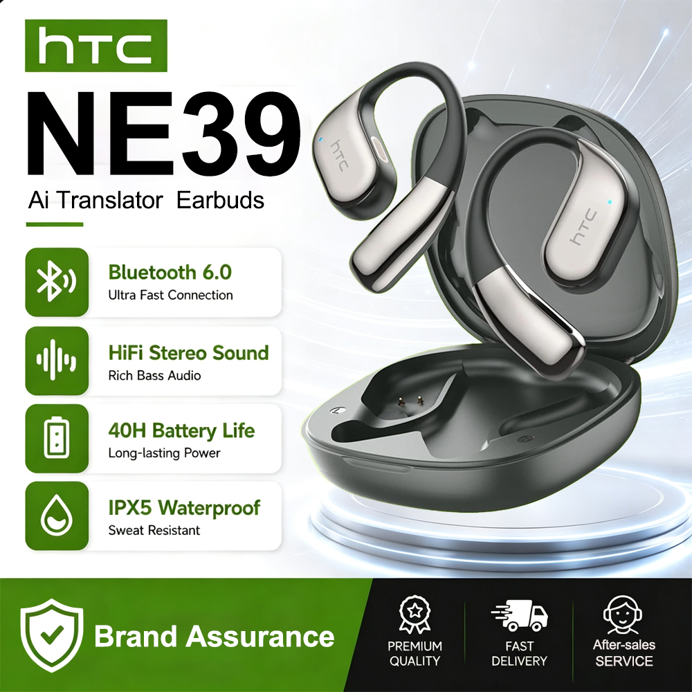 Bone Conduction Running Headphones - Słuchawki HTC NE39 AI Translate Bezprzewodowe