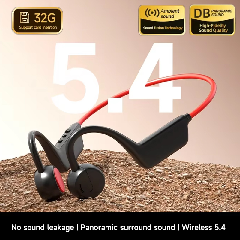 Bone Conduction Running Headphones - Słuchawki Bluetooth z przewodnictwem kostnym IPX8,