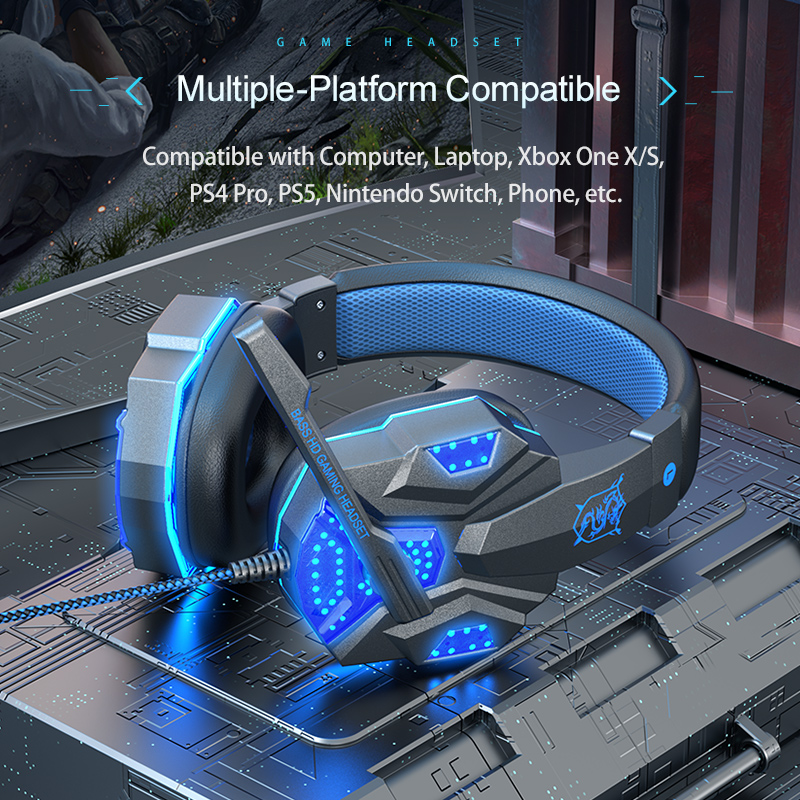 Słuchawki gamingowe z dźwiękie – Gaming Headset With Mic Rgb recenzja i cena