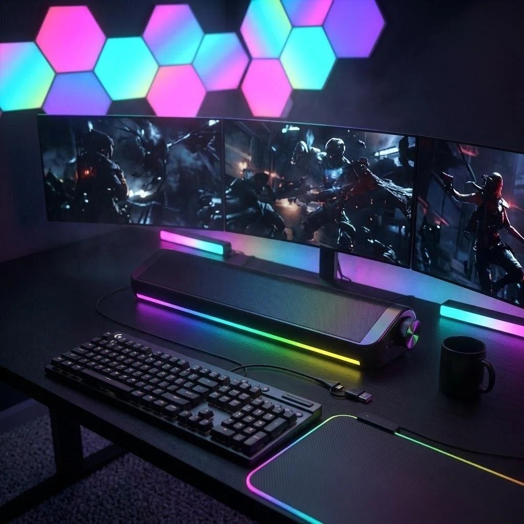 Przewodowy głośnik komputerowy – Rgb Computer Soundbar For Pc recenzja i cena