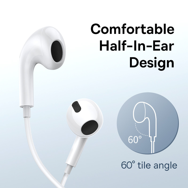 Baseus C17 Przewodowe słuchawk – Type C Wired Earphones With Mic recenzja i cena