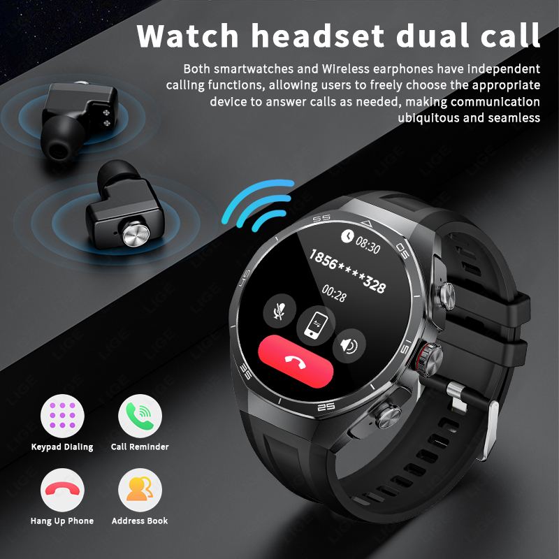 Inteligentny zegarek LIGE z sł – Tws Earbuds Bluetooth 5.3 recenzja i cena