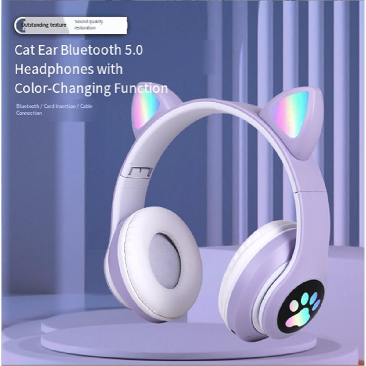 DT90 Nowe słodkie słuchawki Bl – Cat Ear Bluetooth Headset Led recenzja i cena