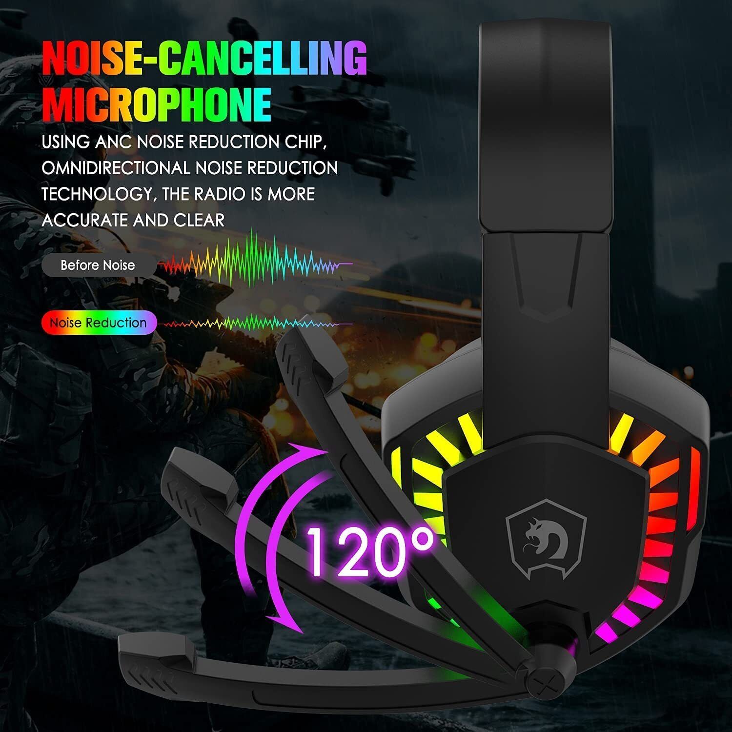 Słuchawki gamingowe przewodowe – Gaming Headset With Mic Rgb recenzja i cena