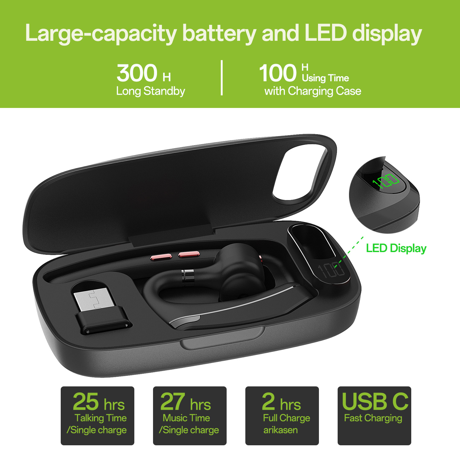 Zestaw słuchawkowy Bluetooth,  – Type C Wired Earphones With Mic recenzja i cena