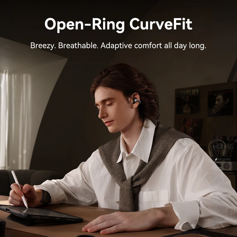 Bezprzewodowe słuchawki douszn – Open Ear Air Conduction Headphones recenzja i cena