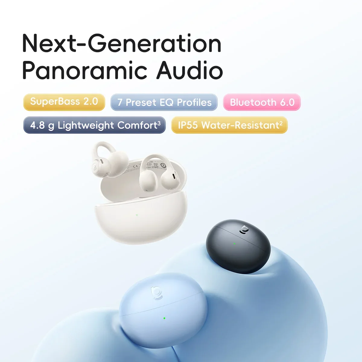 Słuchawki douszne Baseus Bass  – Open Ear Air Conduction Headphones recenzja i cena