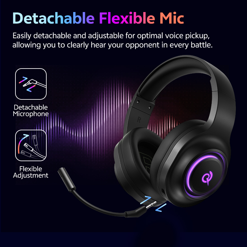 Słuchawki gamingowe QCY Heroad – Gaming Headset With Mic Rgb recenzja i cena