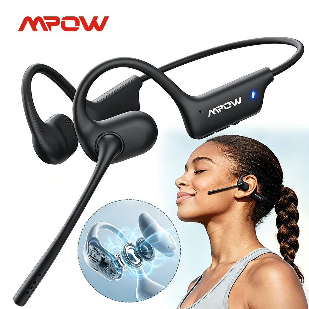 Słuchawki sportowe Mpow O1 Ope – Open Ear Air Conduction Headphones recenzja i cena