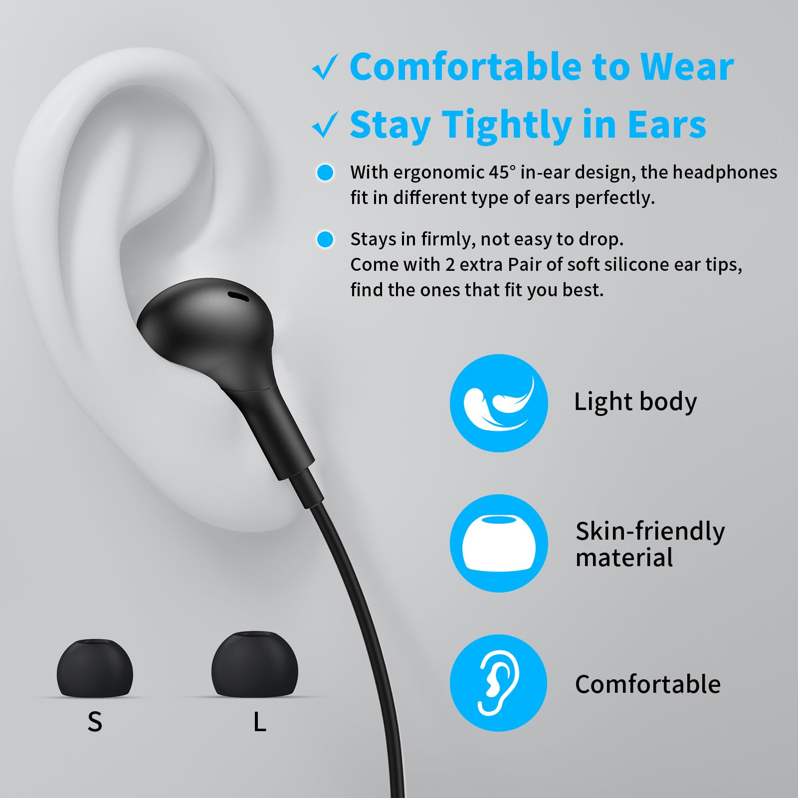 Słuchawki USB C do Samsung Gal – Type C Wired Earphones With Mic recenzja i cena