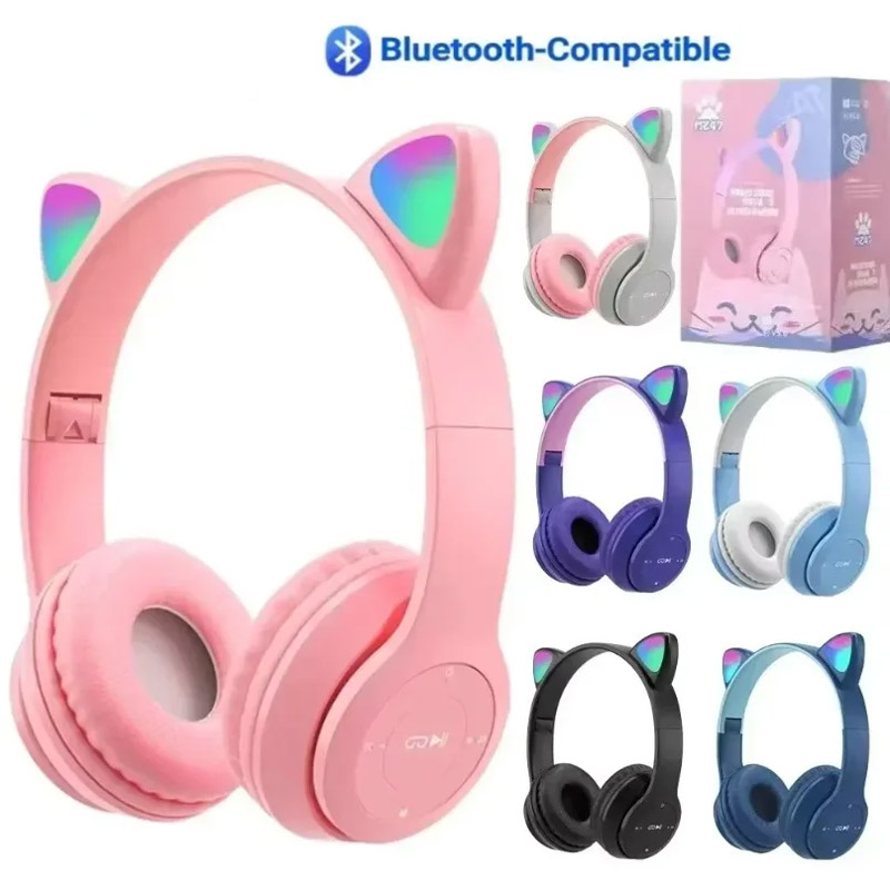 Bezprzewodowe słuchawki Blueto – Cat Ear Bluetooth Headset Led recenzja i cena